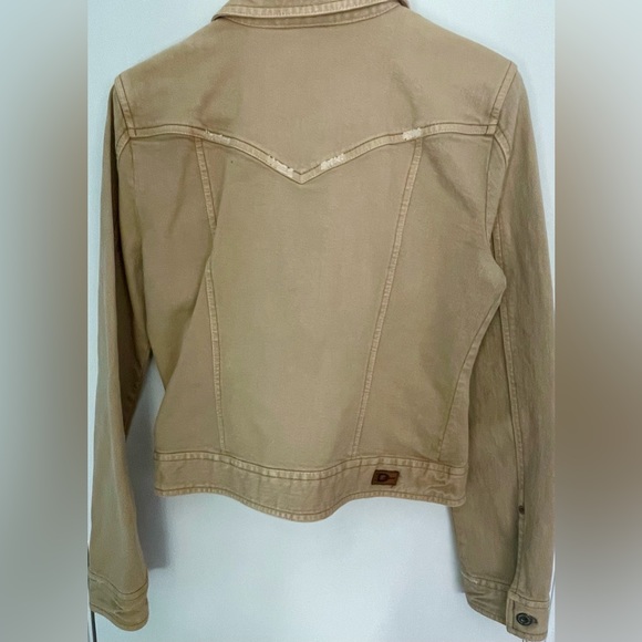 DKNY - Women’s ✨Vintage✨dark beige denim button up jacket - Picture 2 of 5